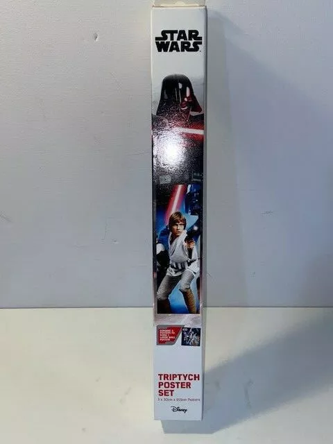 Star Wars Triptych Poster (3 x 30cm x 91.5cm Posters) Vader, Skywalker, Droids