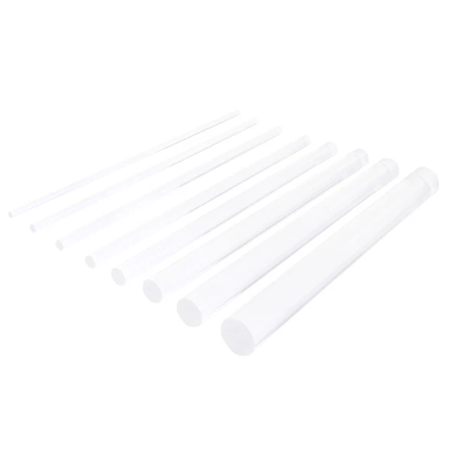 8 Pcs Organic Biscuits Transparent Acrylic Rod Wedding Decor Candy Round