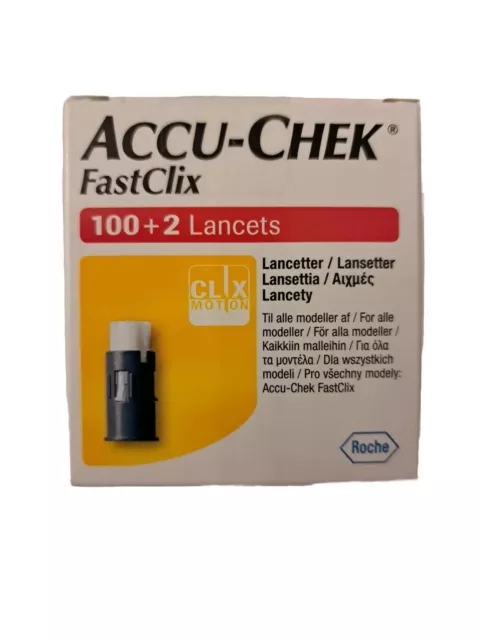 Lancette Pungidito Accu-Chek Fastclix 100 + 2 Pezzi Scadenza 31 Marzo 2025
