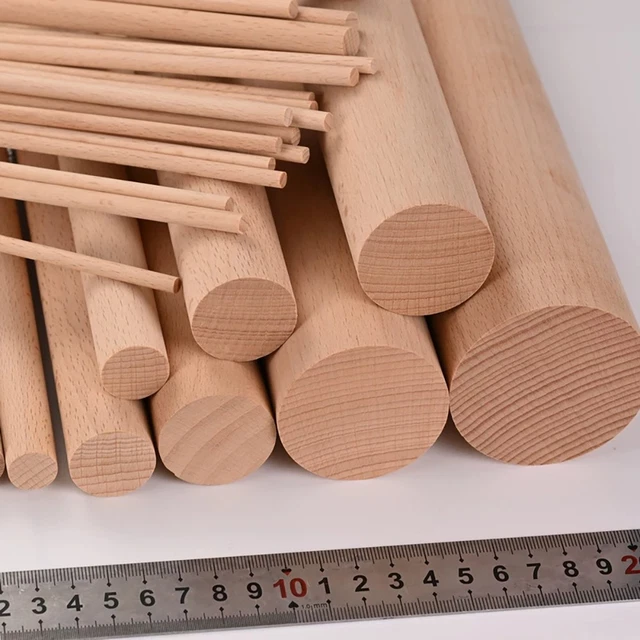 Produktbild von Rundstab Aus Fichte Massiv – Glatt Geschliffen, Ø 20 Mm, Länge 2 M – 3 Stück – Perfekt Für Möbel, Regale, Handläufe & Co. – Lackier- & Beizfähig