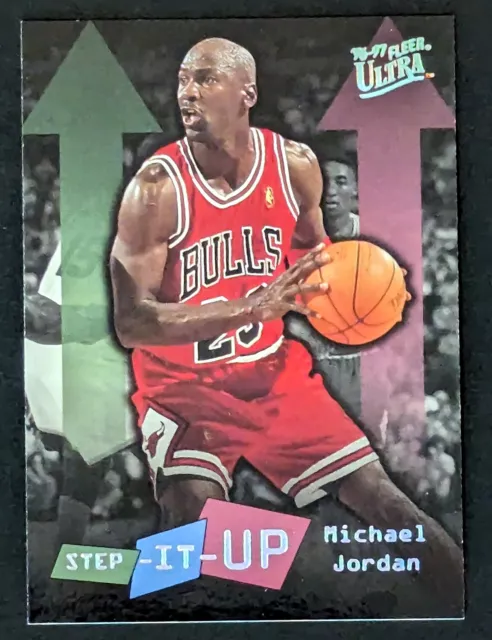 1996-97 Fleer Ultra - Step It Up - MICHAEL JORDAN - #280 - Chicago Bulls