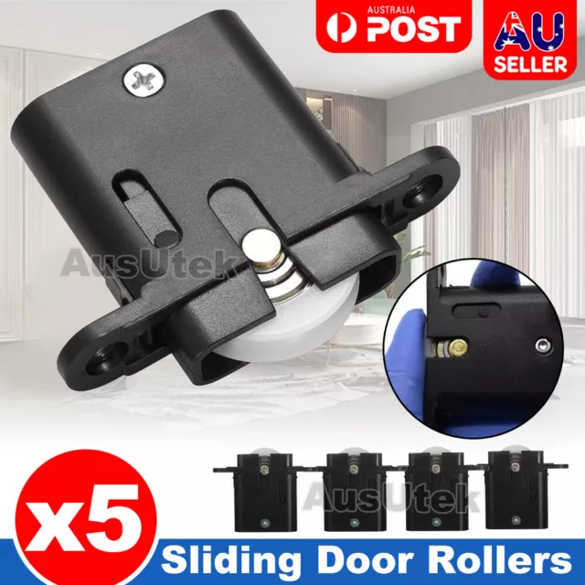 5X Sliding Security Screen Sliding Door Rollers Wheels Replacement DIY Parts SYD