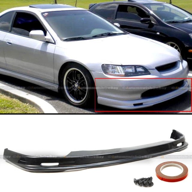 Fits 98-00 Accord 2DR Coupe Mu-gen Style PU Front Bumper Chin Lip Body Kit