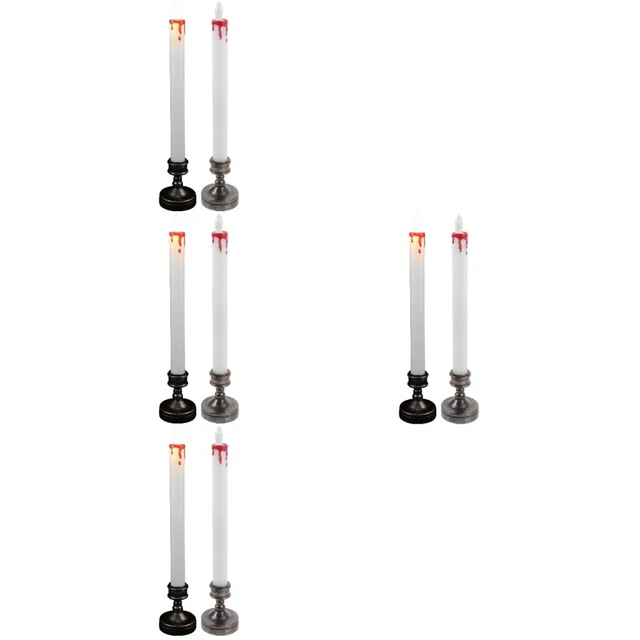 8 pz candela elettronica candele senza fiamma candele per finestra gocce di sangue