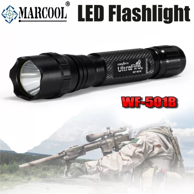 Portable Ultra Fire WF-501B 10W 6500K LED 1200LM Single Mode Hunting Flashlight