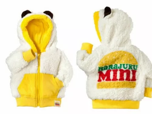 NWT ~ Harajuku Mini Baby Boy Sherpa Hoodie Halloween Sz 18 Mos