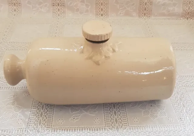 Antique Hot Water Bottle Bed Warmer Stoneware Foot Warmer
