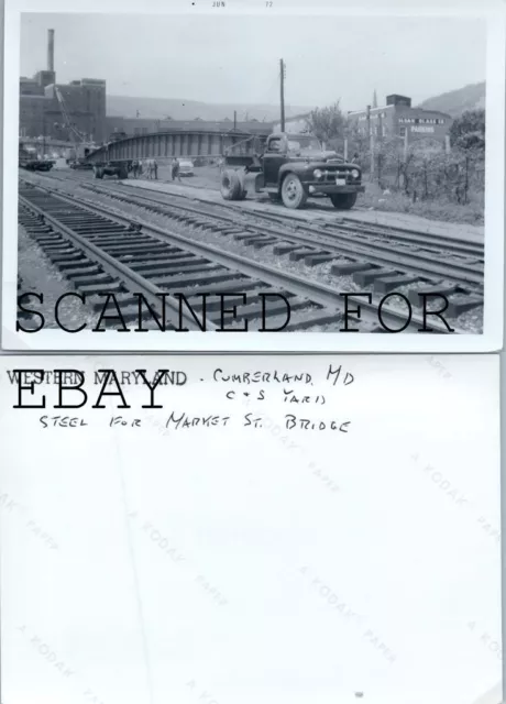 Western Maryland Cumberland Md C&S Yard VINTAGE RAILROAD PHOTO