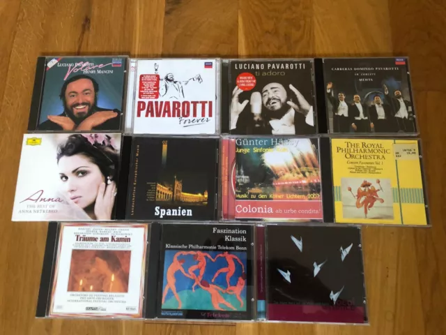 11 Klassik CDs  Sammlung u.a. Luciano Pavarotti, Carreras Domingo, Anna Netrebko