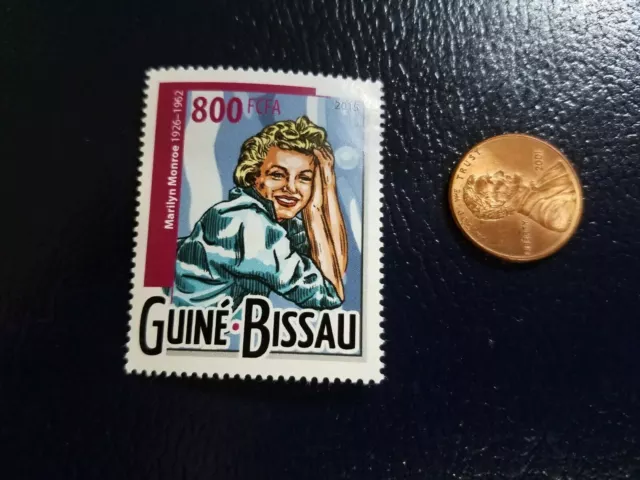 MARILYN MONROE AMERICAN Actress Guine Bissau 2014 Perforated Stamp (b ...