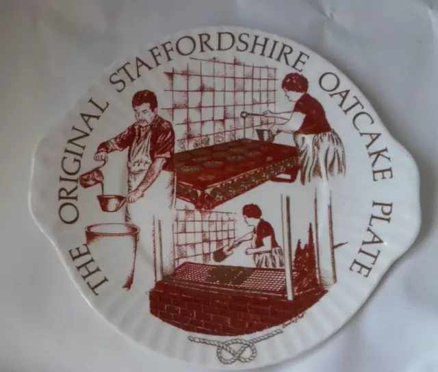 Vintage original staffordshire oatcake plate mayfair pottery