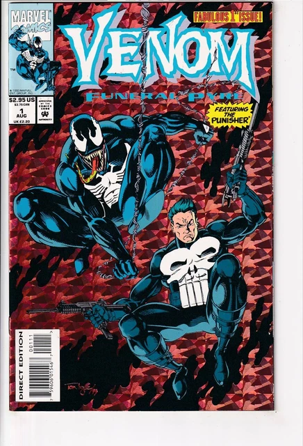 Venom Funeral Pyre #1 VF/NM Foil Holografx Cover Punisher Bag Board Combine B3