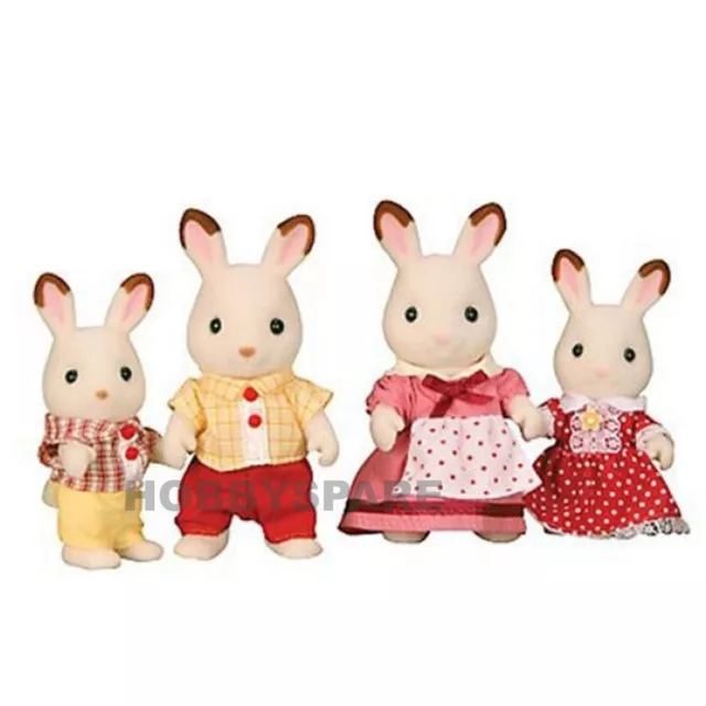 New Sylvanian Families Chocolate Rabbit Family Set Doll Figure 4150 2