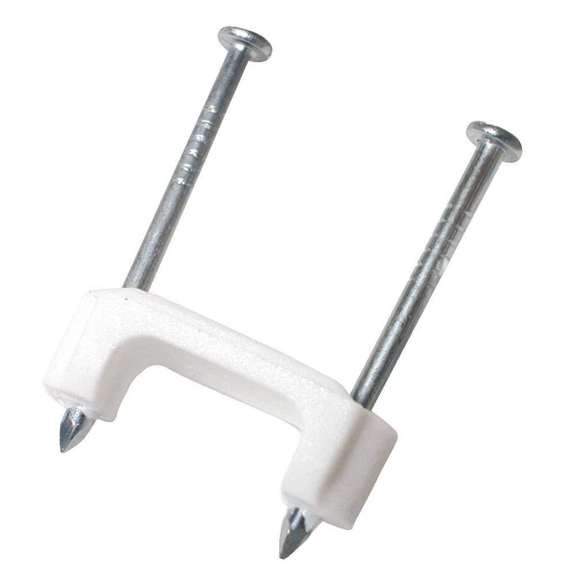 GARDNER BENDER PS-150Z Cable Staple,1/2In,Plastic,Romex,Pk100