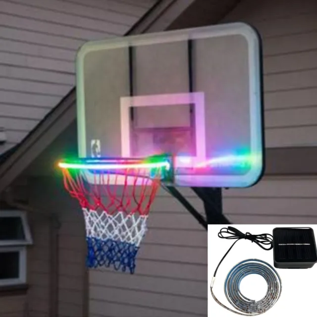 Creative Solar Basketball Hoop LED Color Lamp For Night Games And Confrontation
