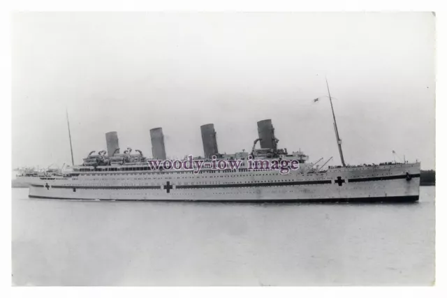 rp9383 - White Star Liner - Hospital Ship - Britannic . built 1915 - print 6x4