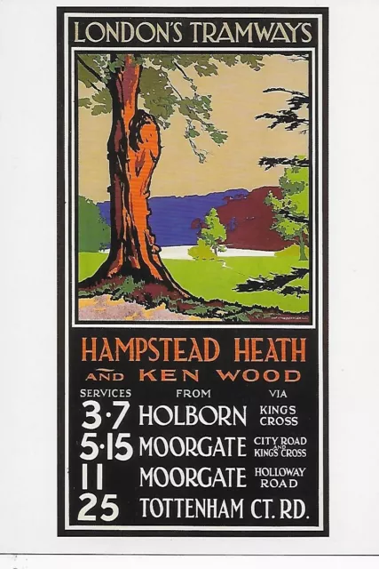 London Transport repro poster postcard Hampstead Heath  LTM 508