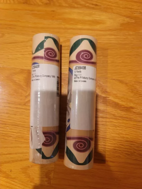 Set of Two Pillsbury Doughboy Kitchen Wall Boarder 5 yards Vintage New 6.75 inch