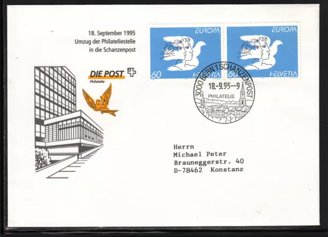 Post Schweiz  Die Post Philatelie, Bern 18.09.95
