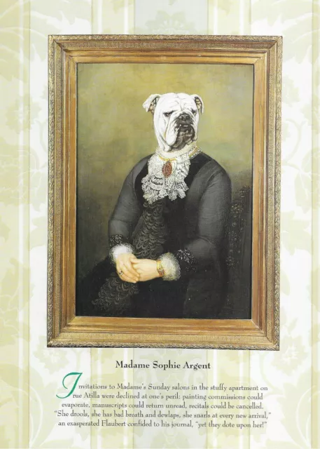 English Bulldog "Girl" - CUSTOM MATTED - Vintage Dog Art Print - Poncelet