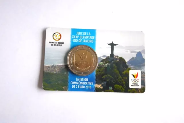 Pièce de 2 euros commémorative -  2016  - Belgique - JEUX  OLYMPIQUES  DE  RIO