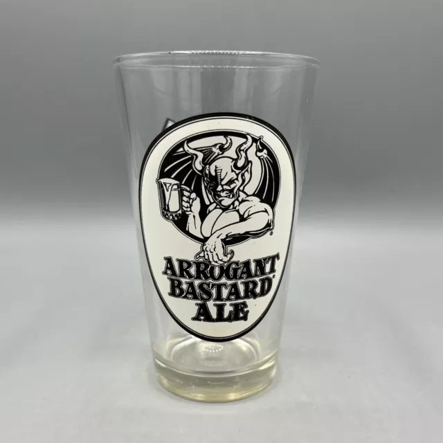 Arrogant Bastard Ale Stone Brewing California Pint 16 Oz. Beer Libbey Glass