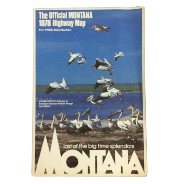 MONTANA OFFICIAL STATE Highway - Montana Official State Highway Road Map Pelicans Helena.webp