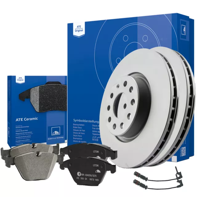 ATE Bremsenset + Ceramic Beläge Audi A6 (4F2) Ø347mm VORN 5 Loch MIT Warnkontakt