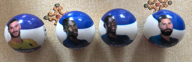 Lot de 5 balles  '' EQUIPE DE FRANCE ''