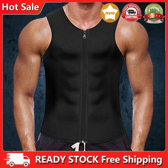 NEOPRENE BODY SHAPEWEAR Sweaty Men Slimming Sports Tank Top for