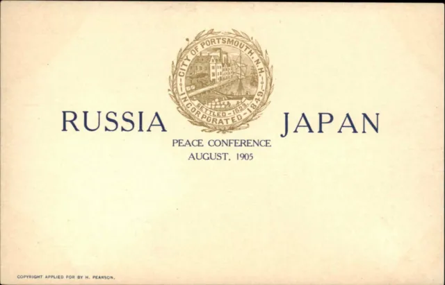 Russo Russian Japanese War Peace Conference Portsmouth NH 1905 Postcard