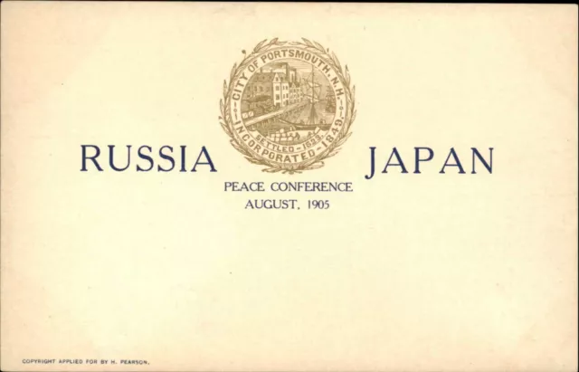 Russo Russian Japanese War Peace Conference Portsmouth NH 1905 Postcard