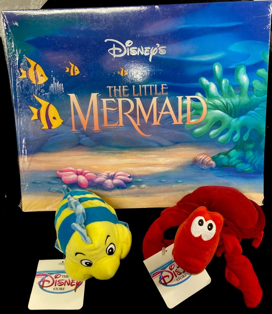 WALT DISNEY THE Little Mermaid Lithograph Set of 4 With Flounder