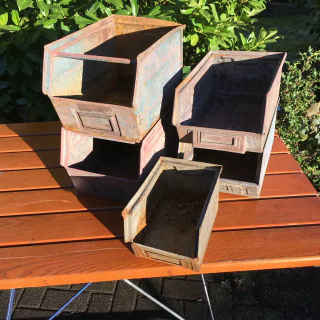 Metallkisten Lagerkisten 5 STÜCK