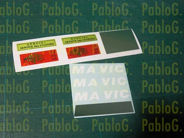 Mavic Ssc Rim Pair X2 Wheels Vinyl Decal Sticker Adhesive Self-Adhesive ステッ