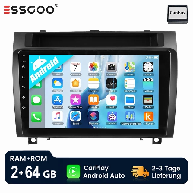 FÜR MERCEDES-BENZ SLK R171 2004-2011 Autoradio Android13 GPS Navi Sat