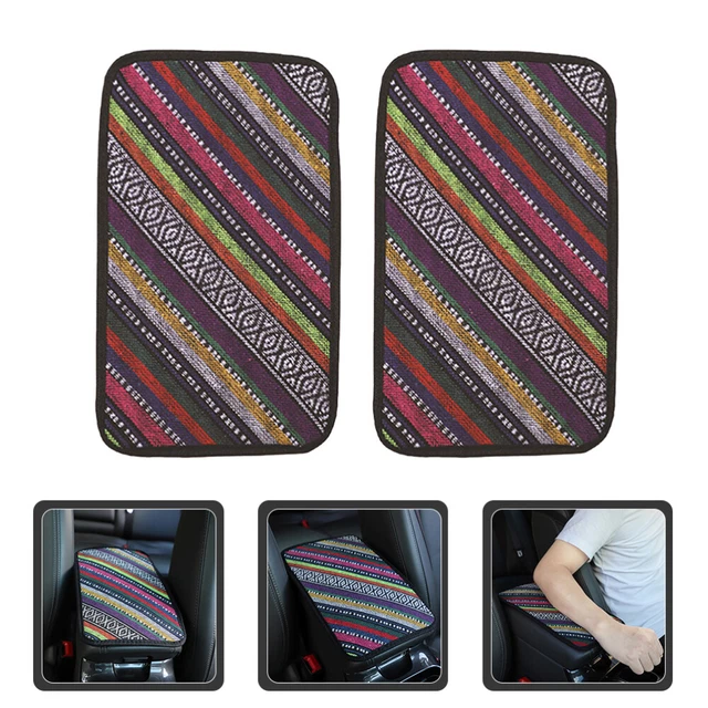 2 pz decorazioni auto estetica interna braccioli auto tappetino braccioli donna