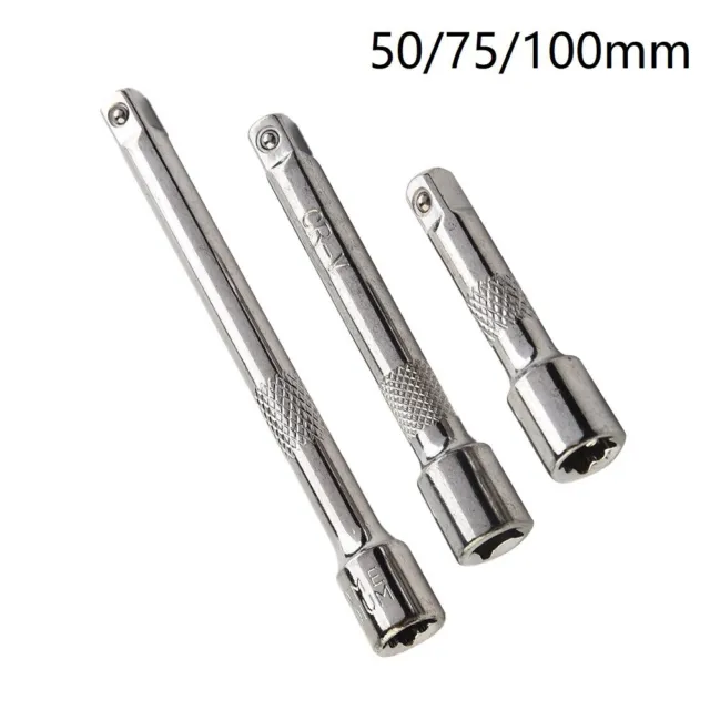 1/4 di pollice cricchetto acciaio cromato barra di prolunga chiave a spina 50/75/100 mm