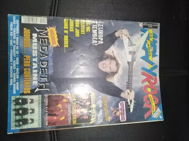 Magazine Heavy Rock Megadeth Ac/Dc Bon Jovi Guns N' Roses Helloween Fear Factory