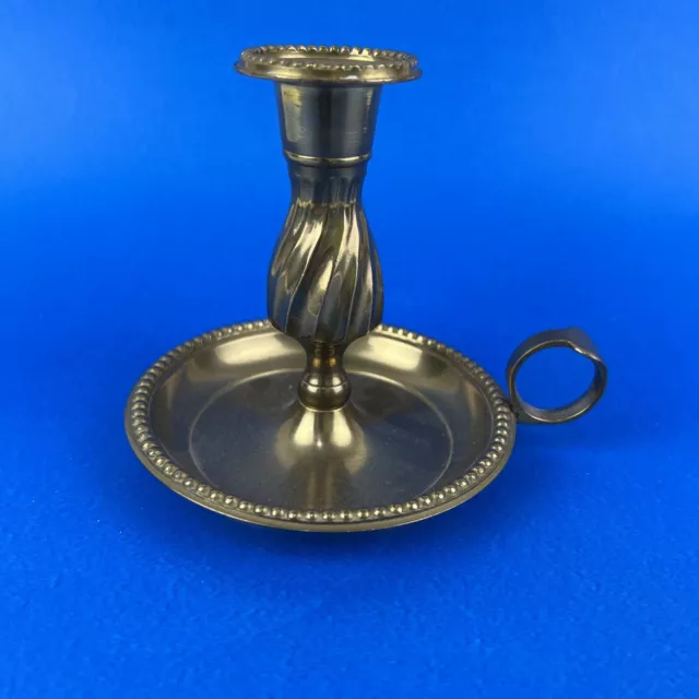 FINGER LOOP SOLID Brass Candle Holder Made In India Good 21/4” Tall 4” D  $16.87 - PicClick AU