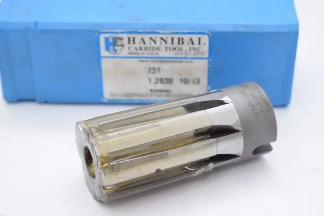 NEW Hannibal Carbide Tool 431 1.2630 Carbide Tipped Shell Reamer