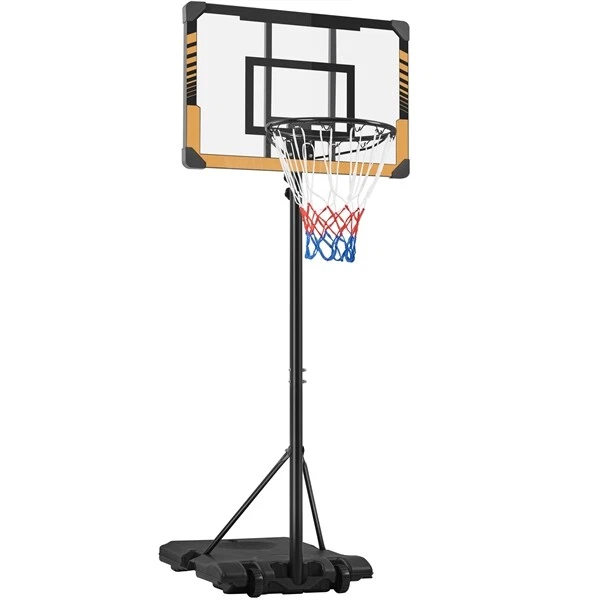 Höheverstellbarer Basketballkorb Basketballständer mit Rollen Basketballanlage