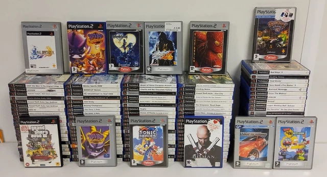 Lot De 40 Boîtiers Vides PS2 Avec Notices – Sans Les Jeux – État D'usage