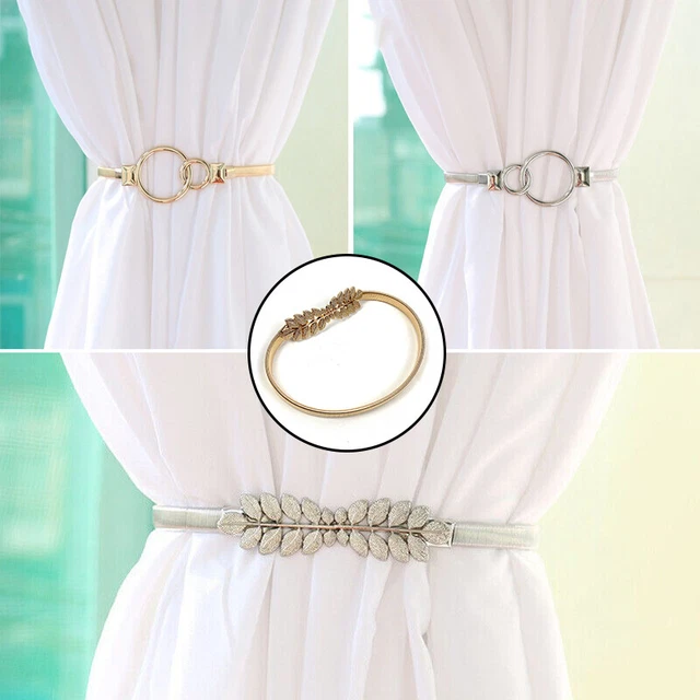 Curtain Buckle Tie Backs Pearl Crystal Magnetic Tiebacks Clips Holdbacks Home 2
