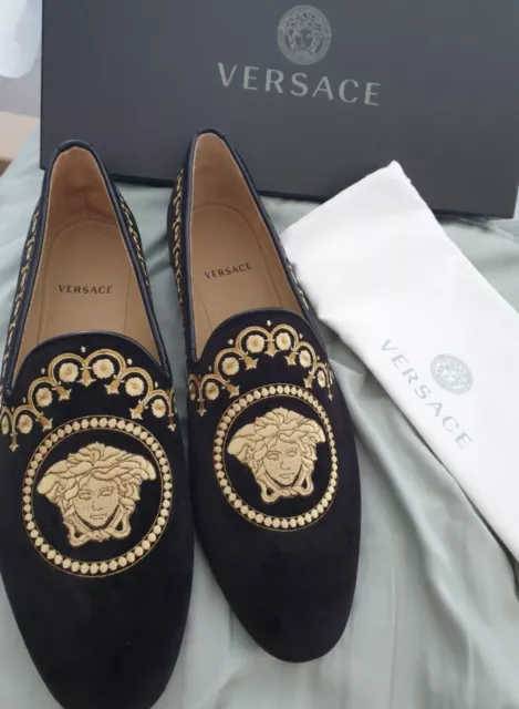 VERSACE SCARPE UOMO mocassini slip on Medusa barocco stupendo prezzo di listino 1395 EUR 714 66 PicClick IT