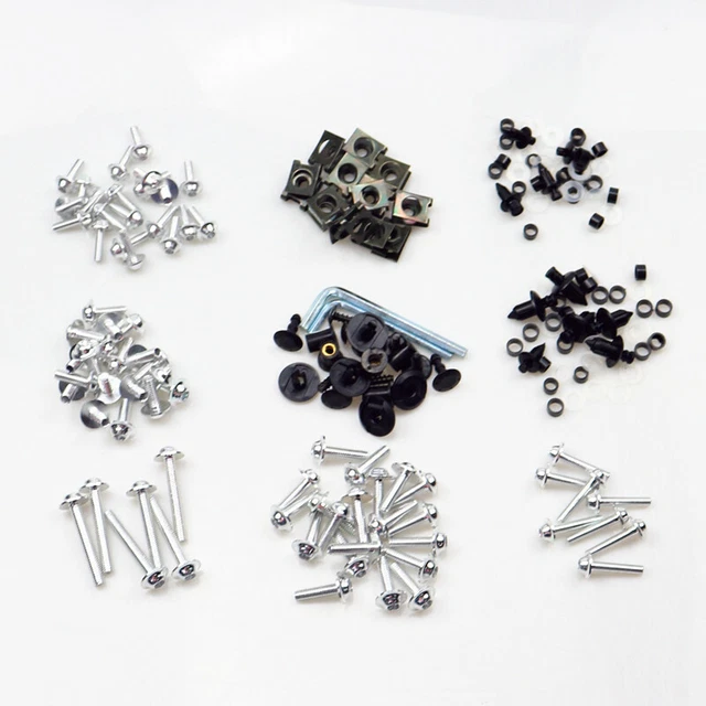 Kit De Boulons De Carénage De Moto 173 Pièces Vis De Carrosserie De Pare Brise Ecrous Materiel Pour Moto Or 94980710 Kit De Boulons De Carénage De Moto 173 Pièces Vis De Carrosserie De Pare Brise Ecrous Materiel Pour Moto Or 94980710