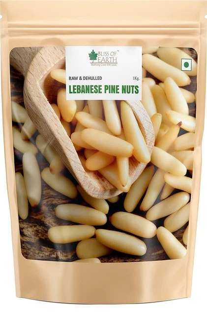 Pinocchi libanesi biologici e naturali senza guscio Chilgoza buono per il cuore 1 kg