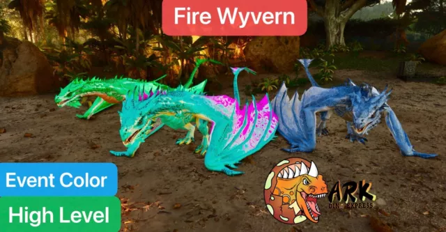 ark survival ascended pve High Level Event Color Fire Wyvern Clone
