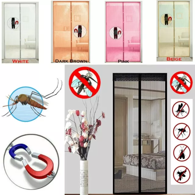 MAGIC Magnetic Insect Door Net Screen Bug Mosquito Fly Insect Mesh Guard Curtain