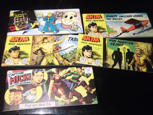 Lehning original Piccolo Comics 3x AKIM Neue Abenteuer & 2 andere Zustand 1